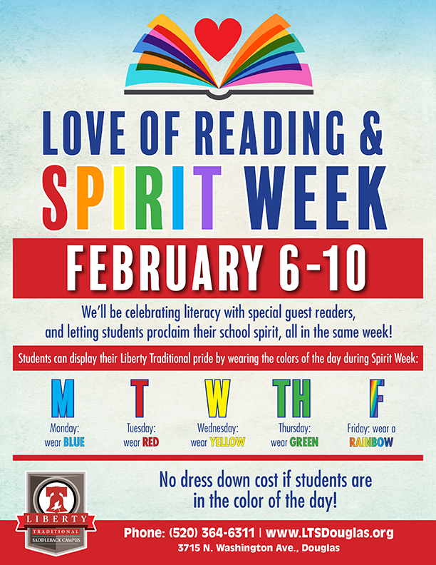 Love of Reading and Spirit Week